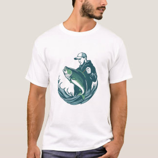 Künstlerisches Fischflüsterer-T-Shirt T-Shirt