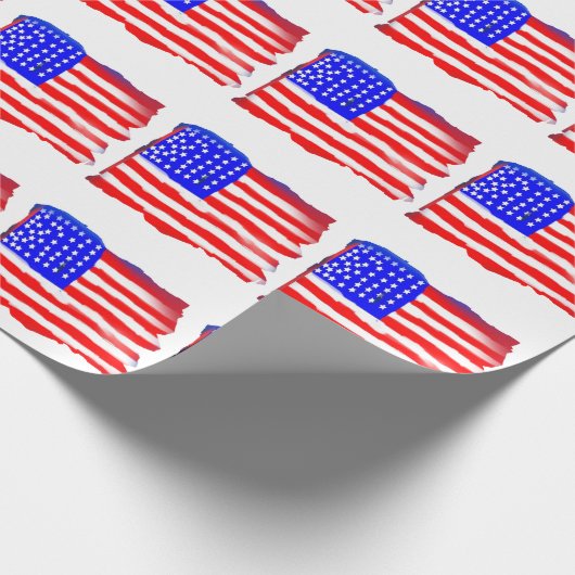 Künstlerisches Flagge-Packpapier Geschenkpapier (Ecke)