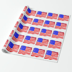Künstlerisches Flagge-Packpapier Geschenkpapier