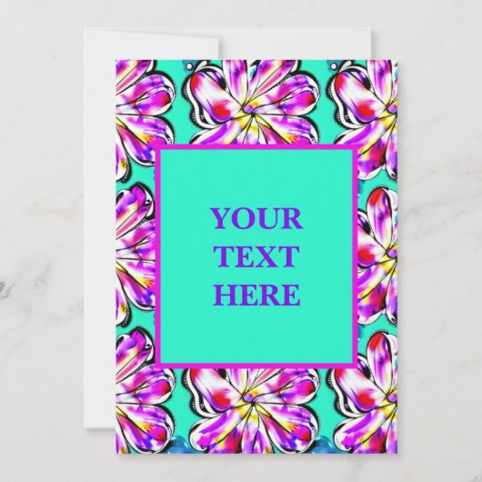 Künstlerisches Floral Boho Wasserfarbe Einladung D (Vorderseite)