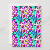 Künstlerisches Floral Boho Wasserfarbe Einladung D (Rückseite)