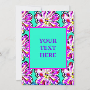 Künstlerisches Floral Boho Wasserfarbe Einladung D