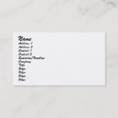 Künstlerisches Frisky Running Pferde/PferdeEquity Visitenkarte (Rückseite)