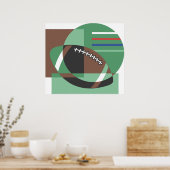 Künstlerisches Fußballplakat Poster (Küche)