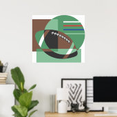 Künstlerisches Fußballplakat Poster (Heimbüro)