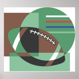 Künstlerisches Fußballplakat Poster