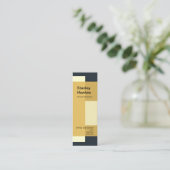 Künstlerisches Gebäude blockiert strukturelle Mini Visitenkarte (Stehend Vorderseite)