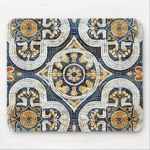Künstlerisches geometrisches Blumenmuster Mousepad