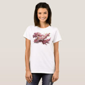 Künstlerisches Gold ABSTRACT ART Statement T-Shirt (Vorne ganz)