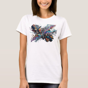 Künstlerisches Gold ABSTRACTE KUNST Grafik T-Shirt