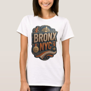 Künstlerisches Gold BRONX NYC Custom-T-Shirt T-Shirt