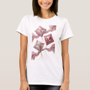Künstlerisches Gold-DRACHENFLIEGEN 3D-Textkunst T-Shirt