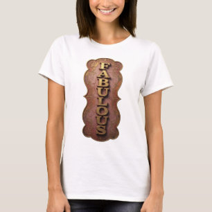 Künstlerisches Gold FABULOUS Statement Design T-Shirt
