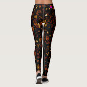Künstlerisches Gold Leggings (Rückseite)
