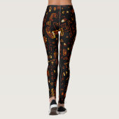Künstlerisches Gold Leggings (Rückseite)