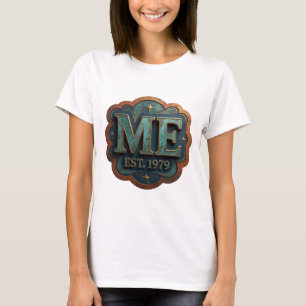 Künstlerisches Gold ME EST 1979 Modernes Design T-Shirt