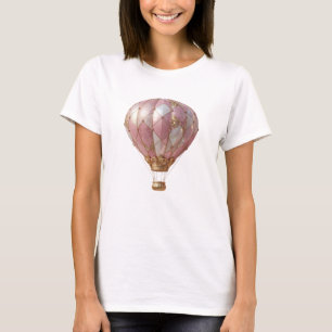 Künstlerisches Gold PRINCESS AIR BALLOON 3D Textar T-Shirt
