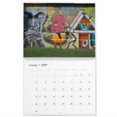 Künstlerisches Graffitis in Wien Österreich 24 Mon Kalender (Jan 2027)