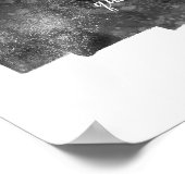 Künstlerisches Graufarben und Weiß fügen ein Angeb Poster (Ecke)