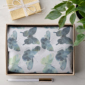 Künstlerisches grün-blaues seidenpapier (Geschenk)