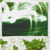 "Künstlerisches Grün " Geschirrtuch (Gefaltet)