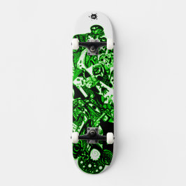 Künstlerisches Grün Skateboard