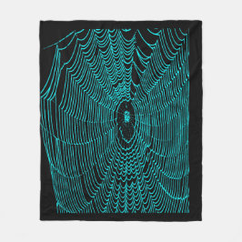 Künstlerisches Halloween-Cobweb-Doodle auf Türki Fleecedecke