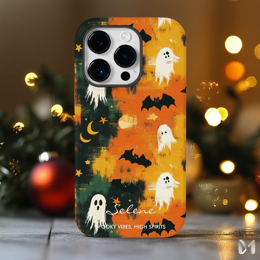 Künstlerisches Halloween - Gespenster und Flederma Case-Mate iPhone Hülle