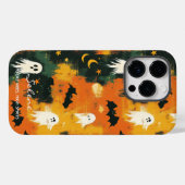 Künstlerisches Halloween - Gespenster und Flederma Case-Mate iPhone Hülle (Rückseite (Horizontal))