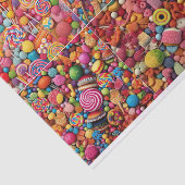 Künstlerisches Handwerk farbenfroh 6 Candy Themenh Seidenpapier (Ausschnitt)