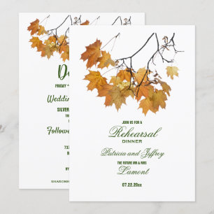 Künstlerisches Herbstfest lässt Hochzeitsessen Pro Einladung
