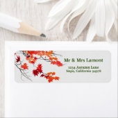 Künstlerisches Herbstleaves Rücksendeadresse Labe (Insitu)