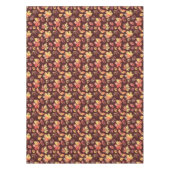 Künstlerisches Herbstmuster auf Rich Brown Tischdecke (Vorderseite)