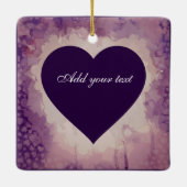 Künstlerisches Herz/kundenspezifisches Foto Keramikornament (Rückseite)