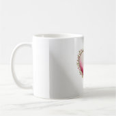 künstlerisches Herzdesign Kaffeetasse (Links)