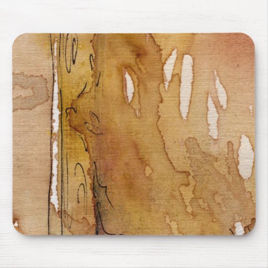 Künstlerisches Hintergrund-Aquarell Mousepad (Vorne)