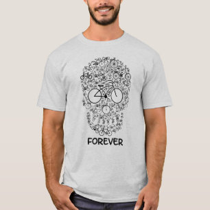 Künstlerisches Icon Fahrradskull - Forever 1 T-Shirt