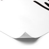 Künstlerisches Jobdesign mit Herz Poster (Ecke)