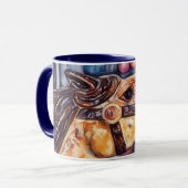Künstlerisches Karussell - Kopf Tasse Cup (Vorderseite Links)