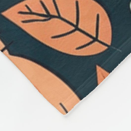 Künstlerisches Katzenmuster Niedlich Fleecedecke (Ecke)