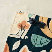 Künstlerisches Katzenmuster Niedlich Strandtuch (Beispiel)