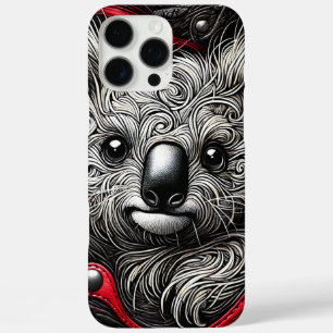 Künstlerisches Koala-Bärendesign iPhone 16 Pro Max Hülle