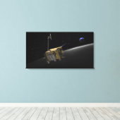 Künstlerisches Konzept des Lunar-Aufklärungsorbi 4 Leinwanddruck (Insitu (Holzboden))