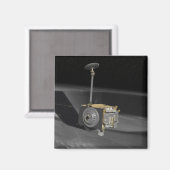 Künstlerisches Konzept des Lunar-Aufklärungsorbis  Magnet (Vorderseite/Rückseite)