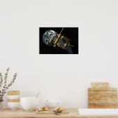 Künstlerisches Konzept des Lunar-Aufklärungsorbis  Poster (Küche)