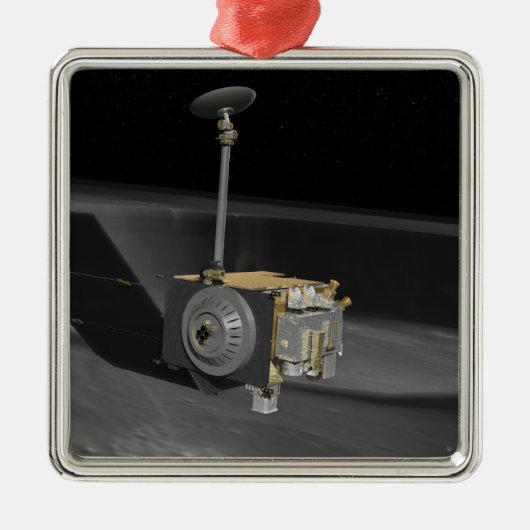 Künstlerisches Konzept des Lunar-Aufklärungsorbis  Silbernes Ornament (Vorne)