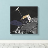 Künstlerisches Konzept des Lunar Reconnaissance Or Leinwanddruck (Insitu (Holzboden))
