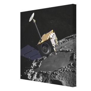 Künstlerisches Konzept des Lunar Reconnaissance Or Leinwanddruck