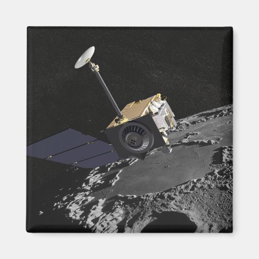 Künstlerisches Konzept des Lunar Reconnaissance Or Magnet (Vorne)