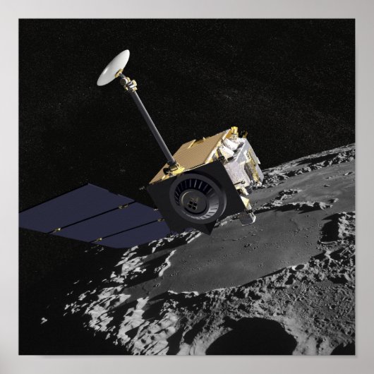 Künstlerisches Konzept des Lunar Reconnaissance Or Poster (Vorne)